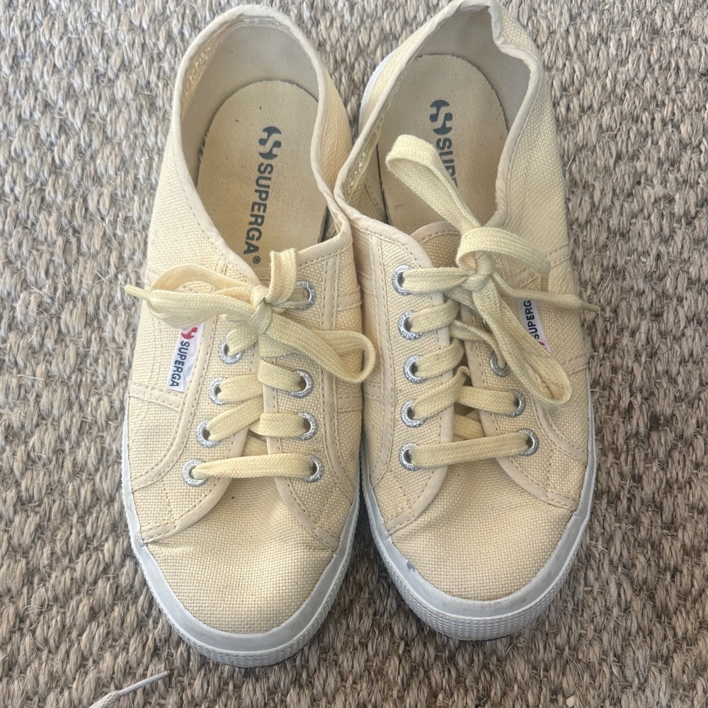 Superga Soft Yellow Sneakers